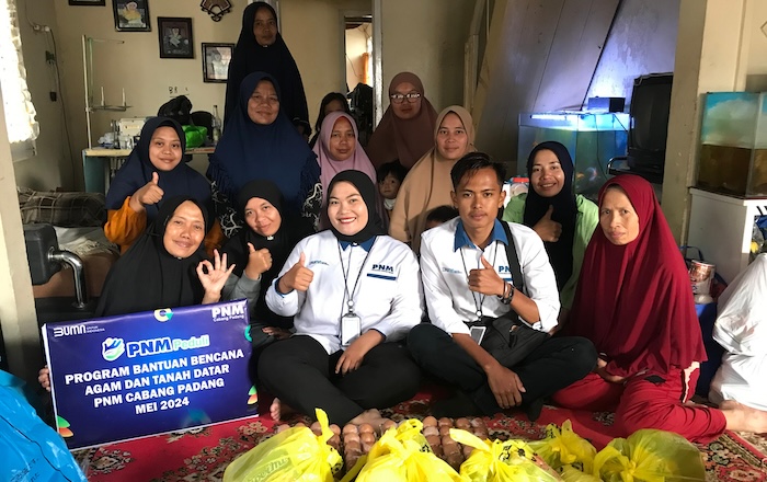 PT Permodalan Nasional Madani (PNM) ikut merasakan kesedihan dan duka atas bencana banjir bandang dan lahar dingin di Sumatera Barat. - Image