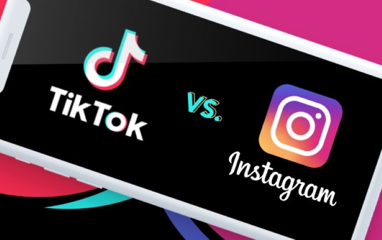 Ilustrasi- Instagram vs TikTok. (Ifluenz blog) - Image