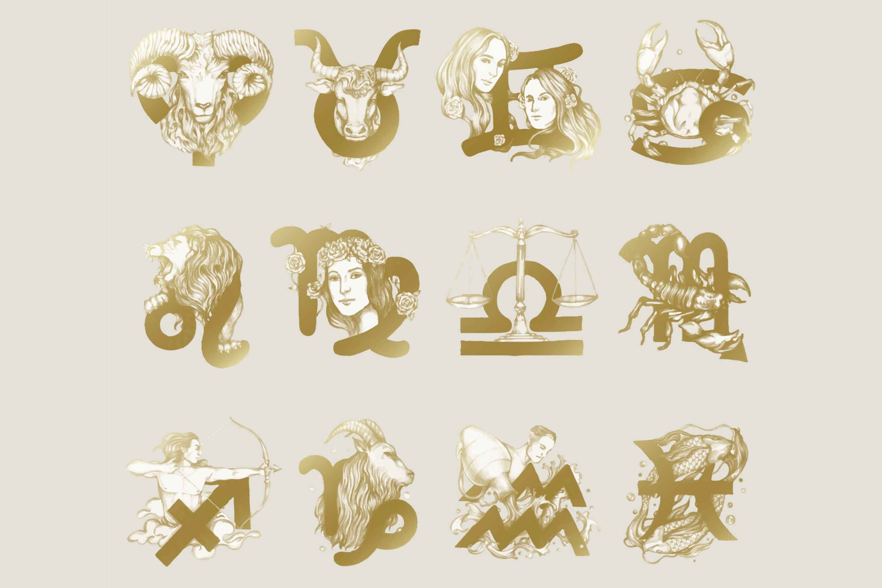 Ilustrasi simbol dan tanda zodiak/(Freepik/rawpixel.cpm) - Image