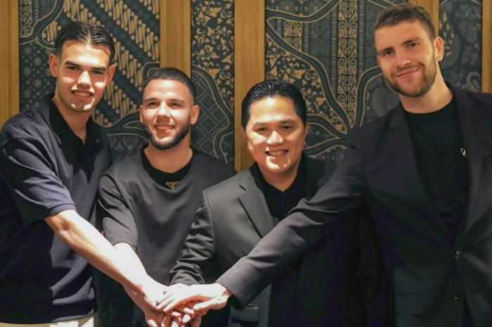 DIKEBUT: Naturalisasi Calvin Verdonk dan Jens Raven dikebut oleh Kemenpora RI agar bisa memperkuat Timnas Indonesia di Kualifikasi Piala Dunia 2026. (Instagram Erick Thohir) - Image