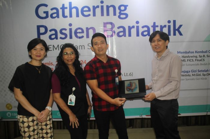 Gathering bersama puluhan pasien Bariatrik di RS EMC Alam Sutera, Tangerang Selatan. - Image