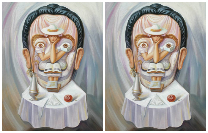 Gambar wajah Salvador Dali, meja, perempuan, dan kursi dapat mengungkapkan kekuatan dan kelemahanmu (The Minds Journal) - Image