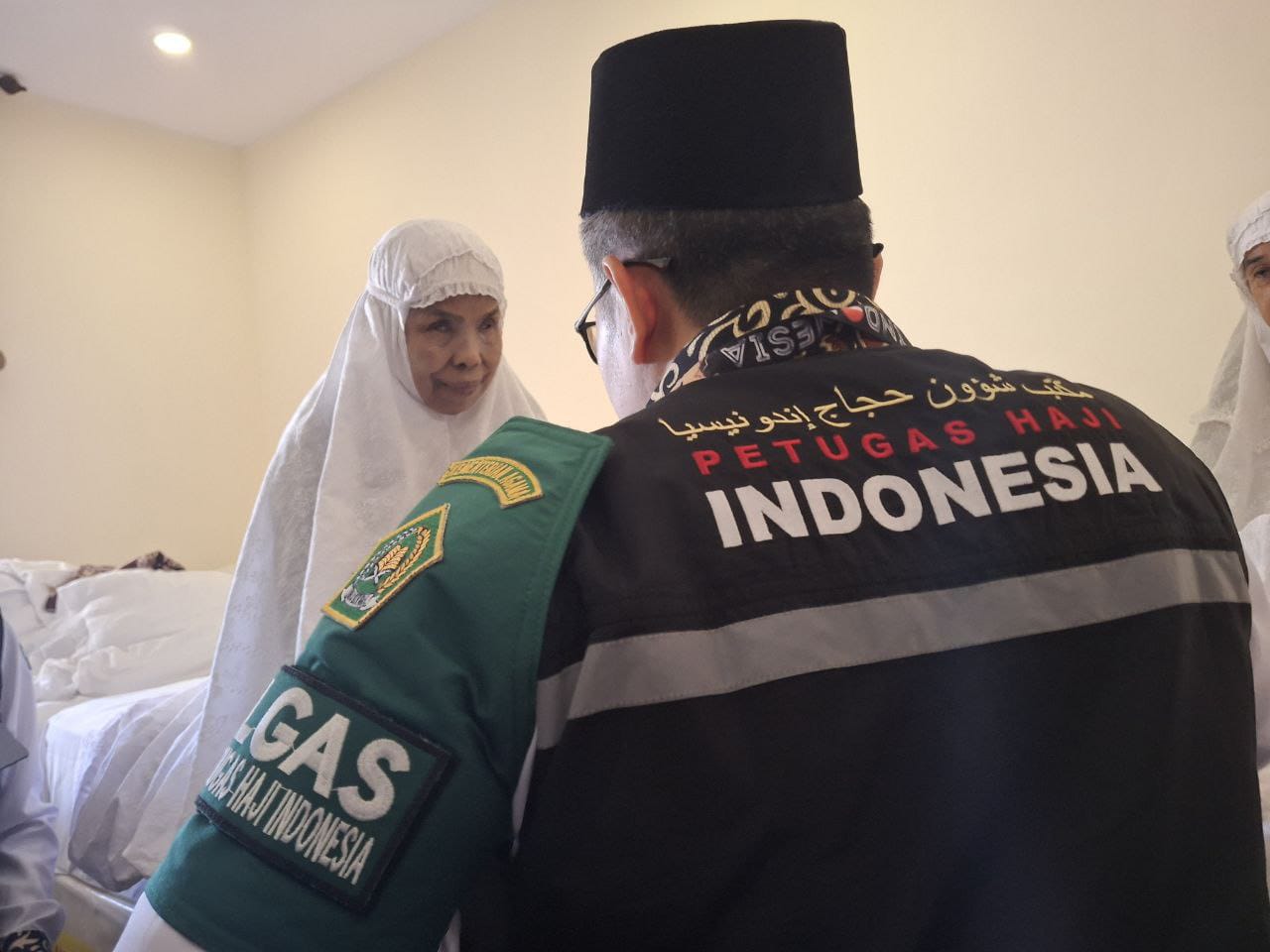 DI HOTEL: Sajeriyah dikunjungi tim PPIH Arab Saudi Daker Makkah di hotel tempat dia menginap di Makkah. - Image