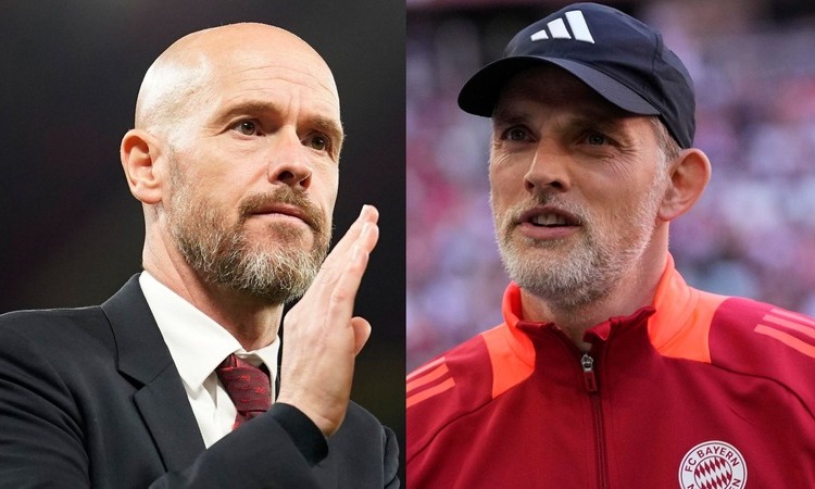 Erik ten Hag (kiri) dan Thomas Tuchel (kanan). (Sky Sports) - Image