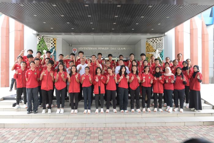 Kontingen Indonesia yang berlaga di ASEAN School Game (ASG) 2024 di Da Nang, Vietnam, pada 1-7 Juni. - Image