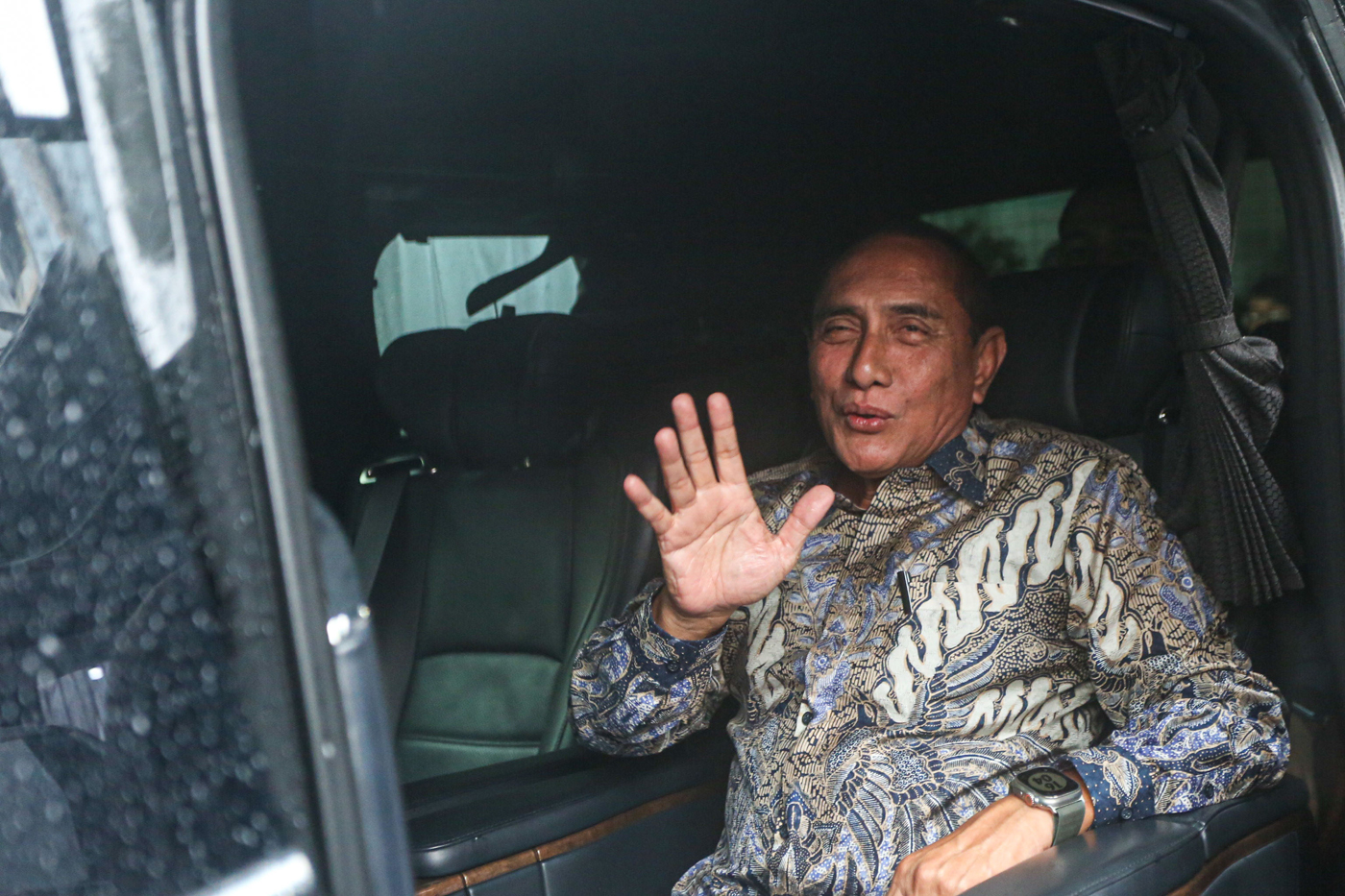 Mantan Gubernur Sumatera Utara Edy Rahmayadi usai acara uji kelayakan dan kepatutan (UKK) kepada sebagai bakal calon gubernur Sumatera Utara di DPP PKB, Selasa (11/6/2024). - Image
