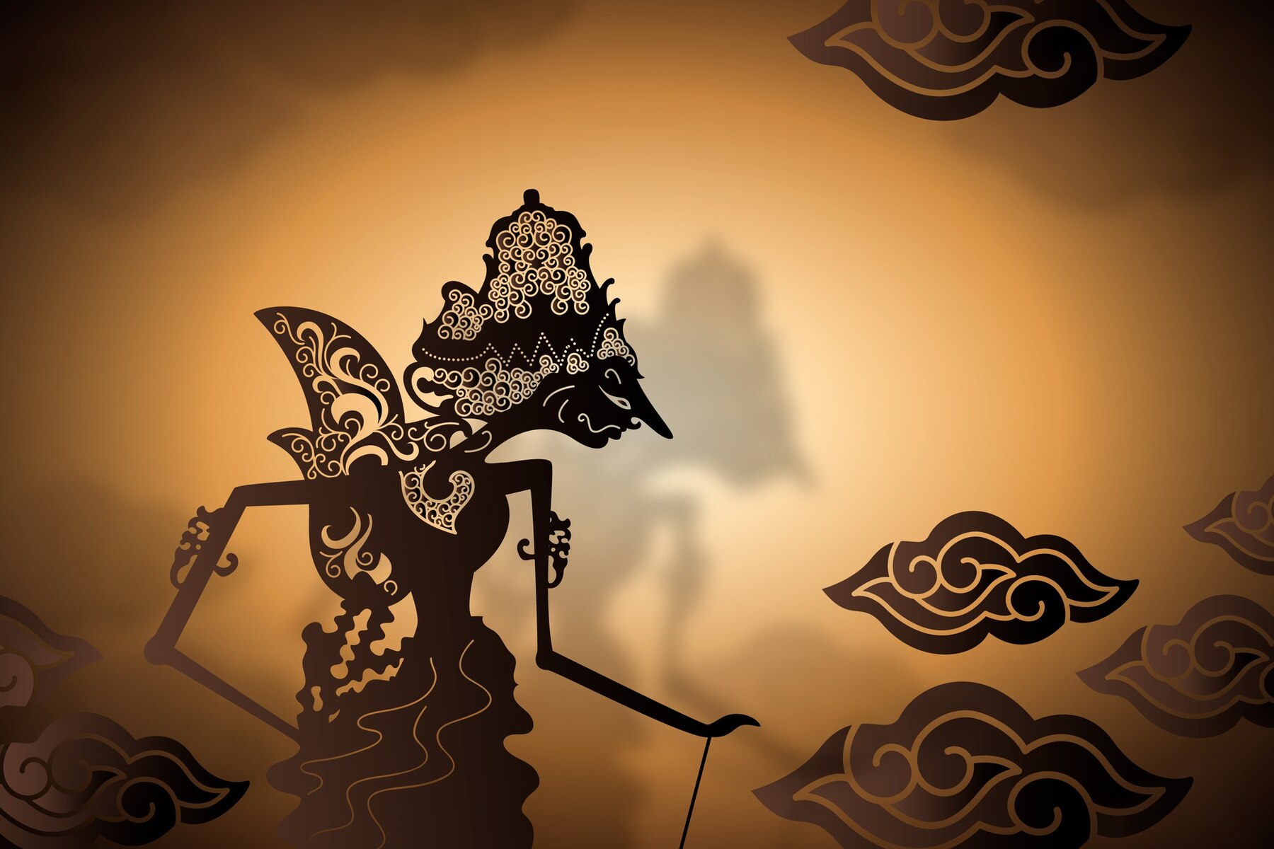Ilustrasi wayang kulit/(Freepik/pikisuperstar) - Image
