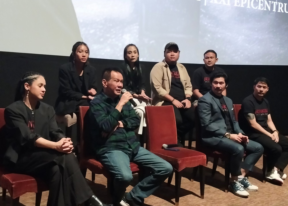 Jumpa pers film Sengkolo Malam Satu Suro di bilangan Epicentrum Rasuna Said Jakarta Selatan, Jumat (14/6). - Image