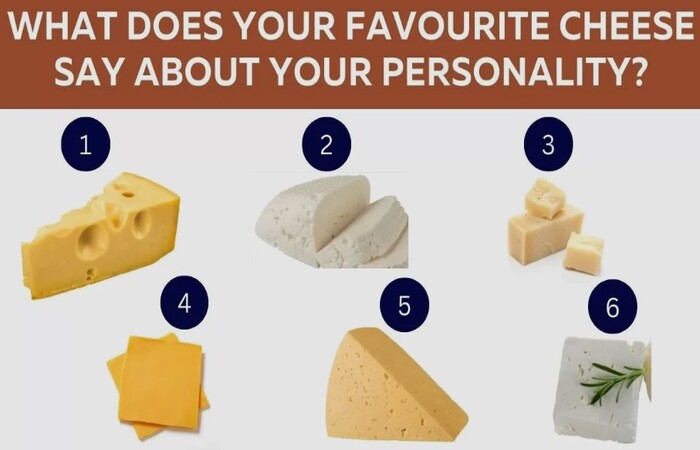 Beberapa jenis keju seperti keju Swiss, keju mozzarella, keju parmesan, keju Amerika, keju cheddar, dan keju feta dapat mengungkapkan sifat dan kepribadian seseorang (Jagran Josh) - Image