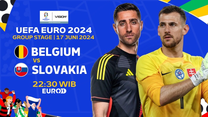 UNGGUL: Belgia unggul tipis dalam rekor pertemuan mereka kontra Slovakia, namun apapun masih bisa terjadi di Euro 2024. (Vision+) - Image