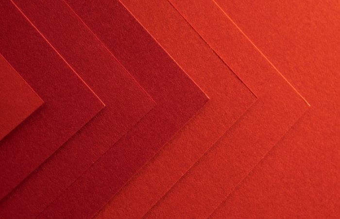 Ilustrasi beberapa shade warna merah. - Image