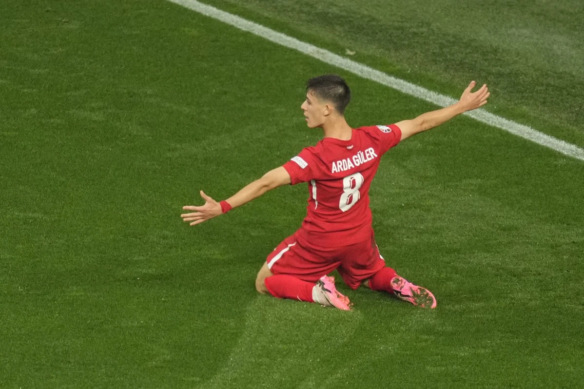 Arda Guler pecahkan rekor pencetak gol termuda dalam debutnya di Euro 2024 (Sumber Foto : AP News) - Image