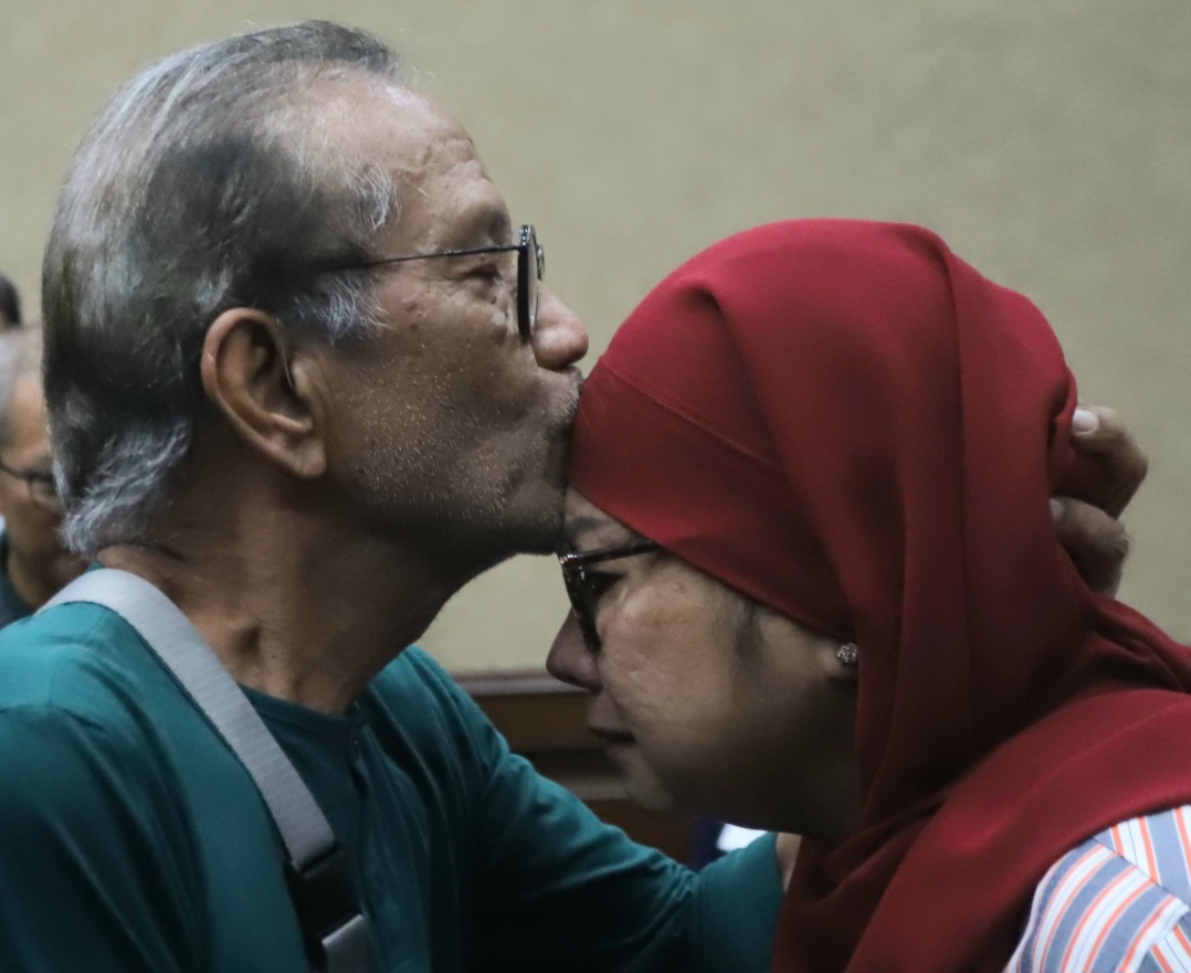 Eks Direktur Utama PT Pertamina Galaila Karen Kardinah alias Karen Agustiawan di menjalani sidang vonis di Pengadilan Tindak Pidana Korupsi PN Jakarta Pusat, Senin (24/6/2024). - Image
