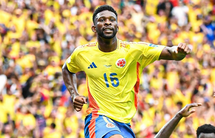 Kolombia menang 2-1 atas Paraguay saat laga perdana Grup D Copa America 2024. (Instagram @fcfseleccioncol) - Image