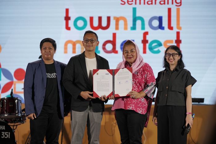 Townhall Muda Fest Semarang di Halaman Balai Kota Semarang pertemukan 400 pemuda dengan pembuat kebijakan. (Istimewa) - Image