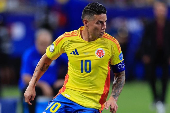 James Rodriguez jadi salah satu aktor kunci keberhasilan Kolombia lolos ke partai puncak Copa America 2024. (Instagram/@alejandrodominguezws) - Image