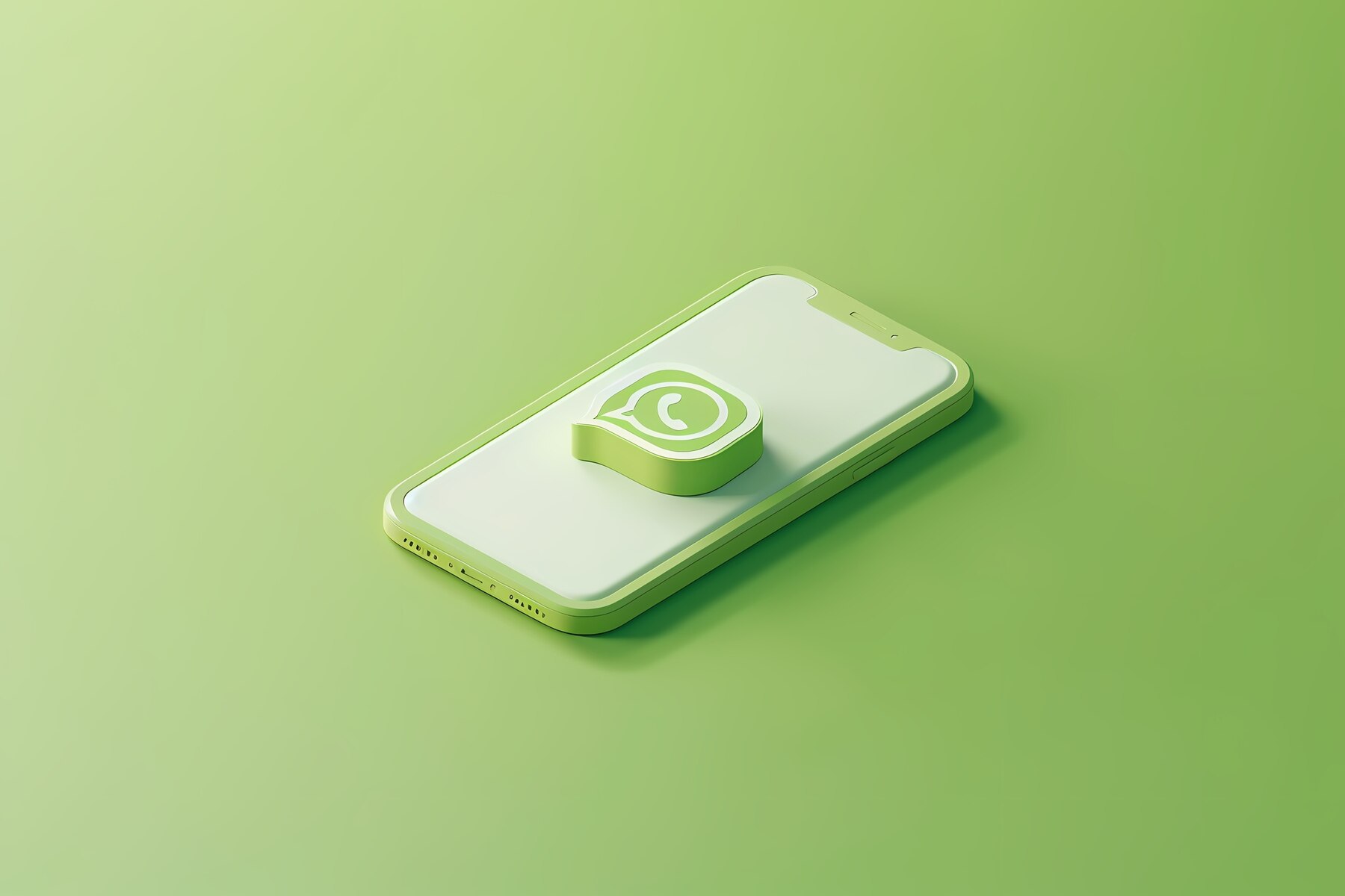 Ilustrasi aplikasi WhatsApp. (Freepik) - Image