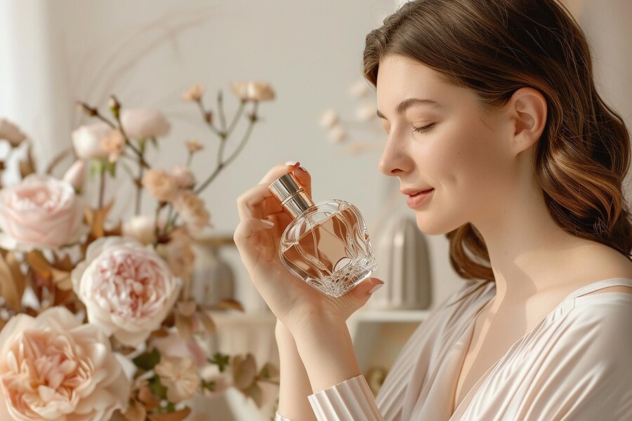 Ilustrasi seorang yang menyukai parfum.(Freepik/sureshmihishalya) - Image