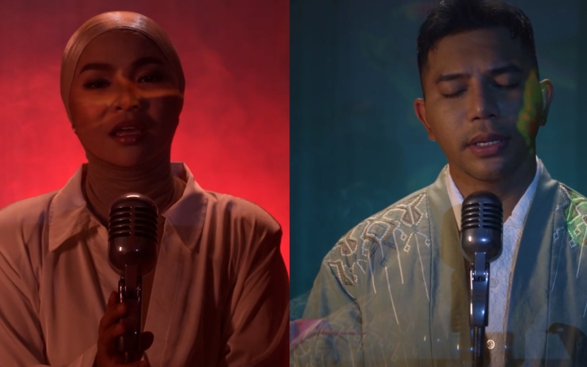 Fabio Asher dan Aina Abdul berduet menyanyikan lagu karya Melly Goeslaw. (Istimewa) - Image