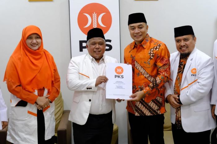 DPP PKS terbitkan SK untuk Eri Cahyadi menjadi Calon Kepala Daerah Surabaya dan Hanindhito Himawan Pramono untuk Kabupaten Kediri. (Istimewa) - Image