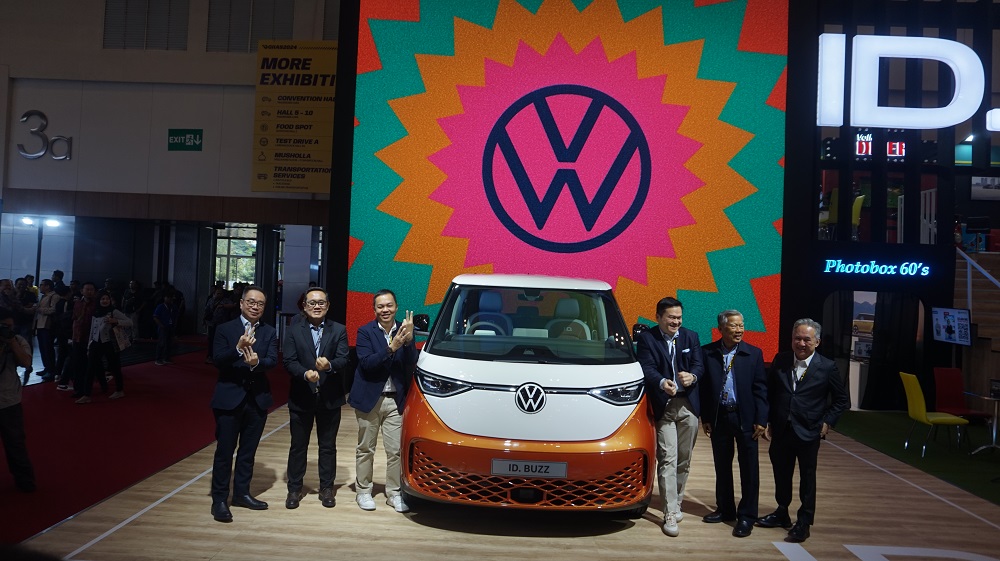 The All-Electric ID. Buzz menjadi BEV pertama Volkswagen yang diluncurkan dan akan dipasarkan di Indonesia. (Edy Pramana/JawaPos.com) - Image