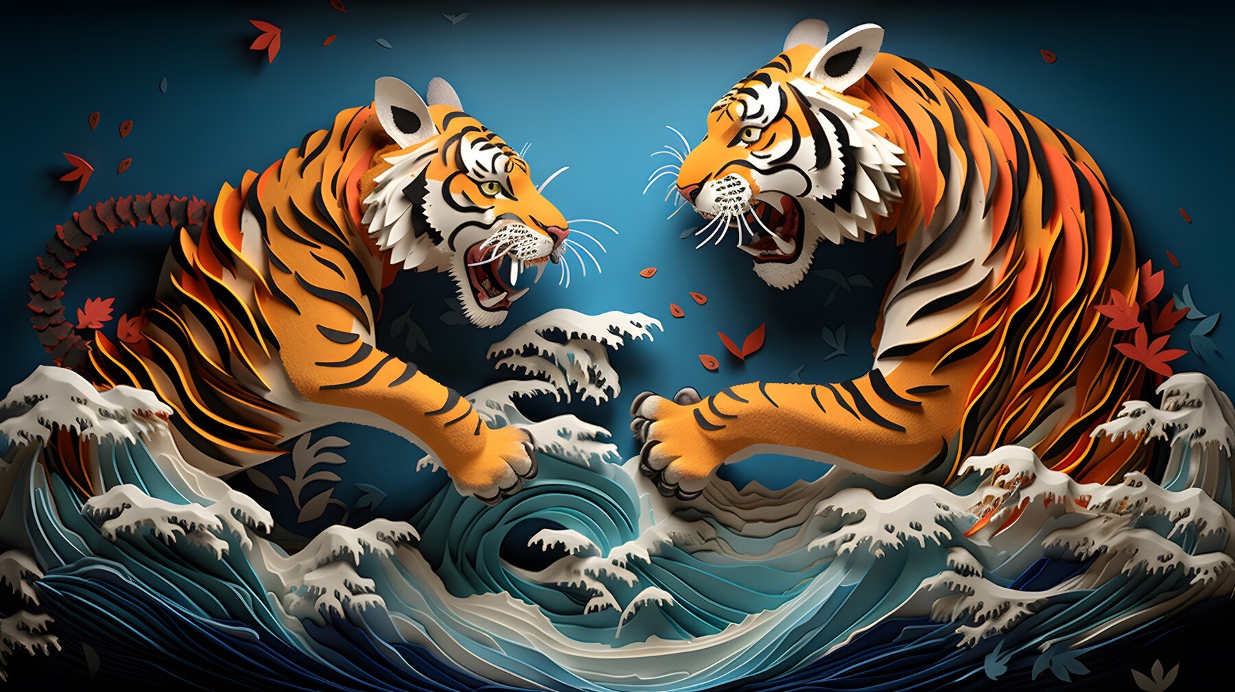 Ilustrasi shio macan dalam kepercayaan astrologi Tiongkok./(Freepik) - Image