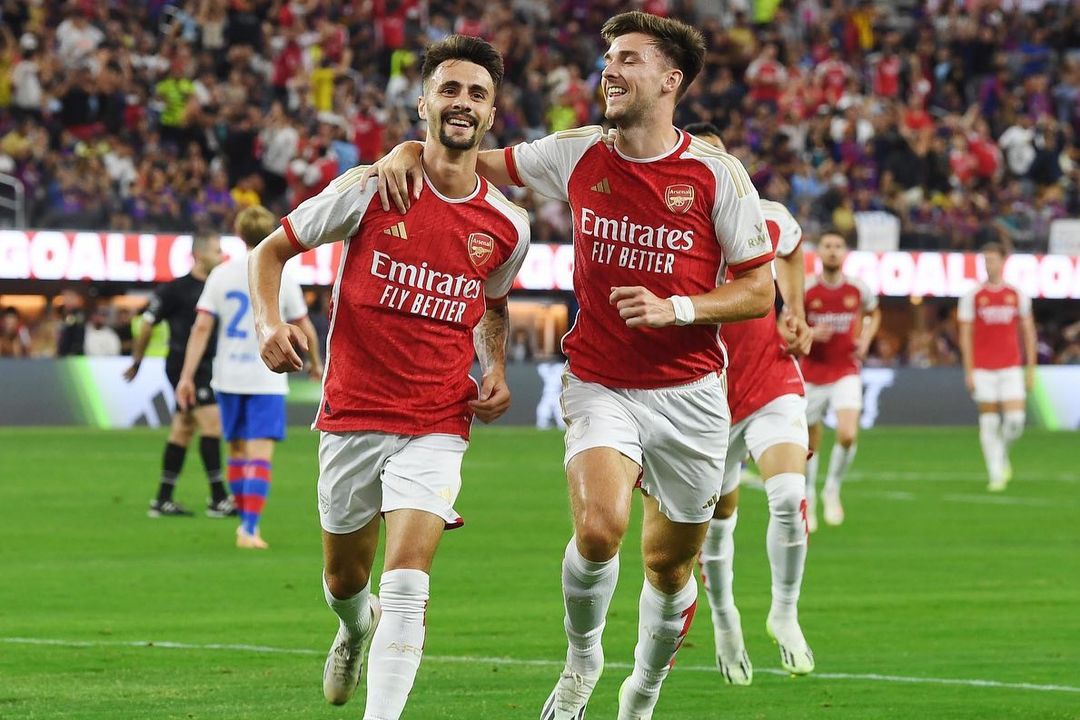 Fabio Vieira saat bermain untuk Arsenal. (Instagram @fabiodfvieira) - Image