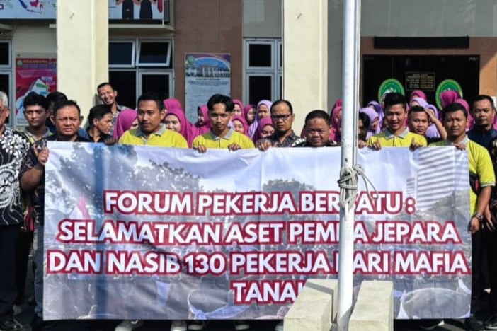 Pemkab Jepara terancam kehilangan aset yang saat ini digunakan untuk pertokoan. (Istimewa) - Image
