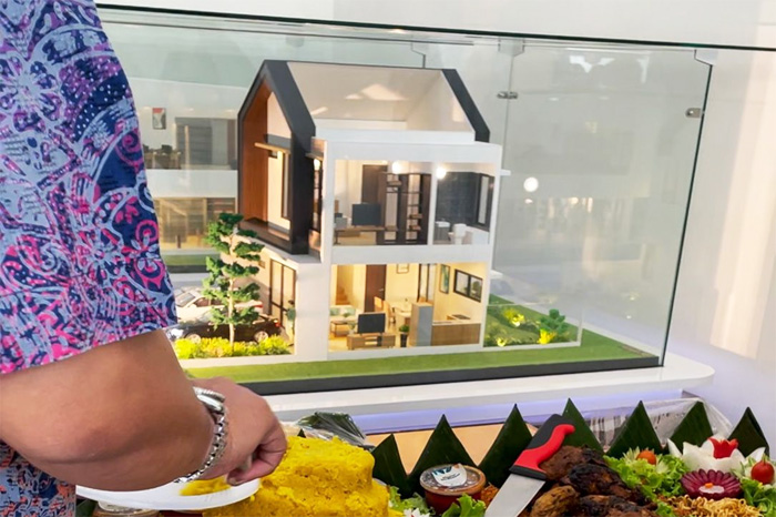 Ilutsrasi maket salah satu hunian di Modern Mansion Garden. (Istimewa) - Image