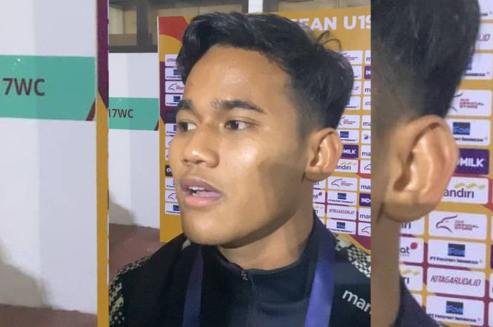 Wonderkid Persebaya Surabaya Toni Firmansyah ketika ditemui oleh media pasca juara bersama Timnas Indonesia U-19. (Moch. Rizky Pratama Putra/JawaPos.com) - Image