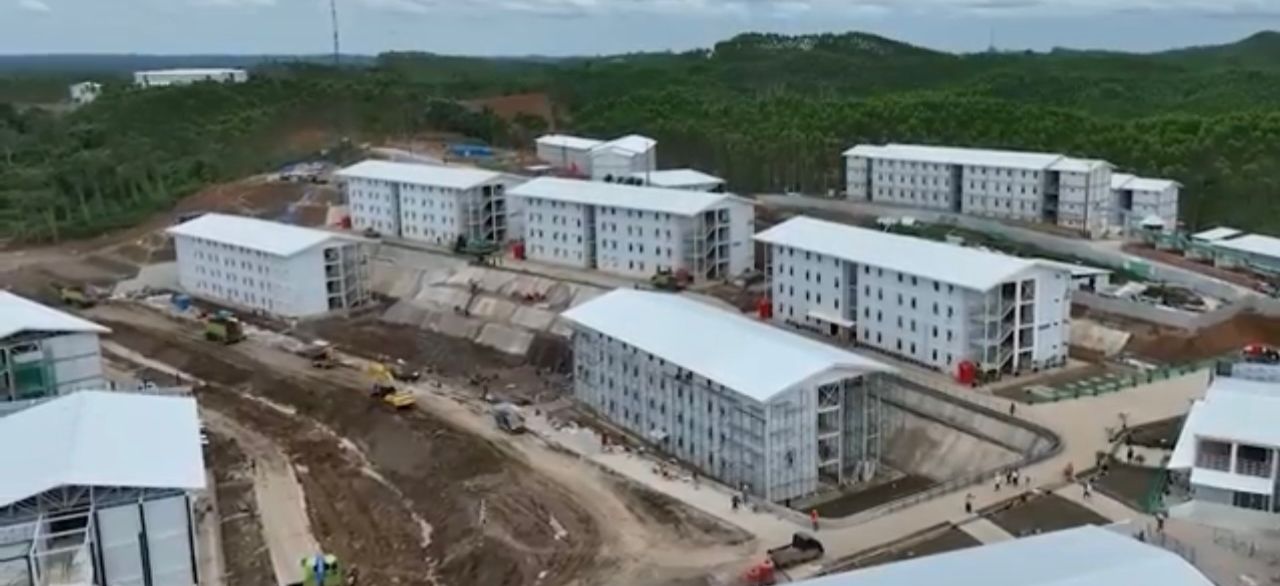 Proyek hunian pekerja kontruksi atau HPK tahap 2 di Ibu Kota Nusantara (IKN) rampung dikerjakan. (Istimewa) - Image