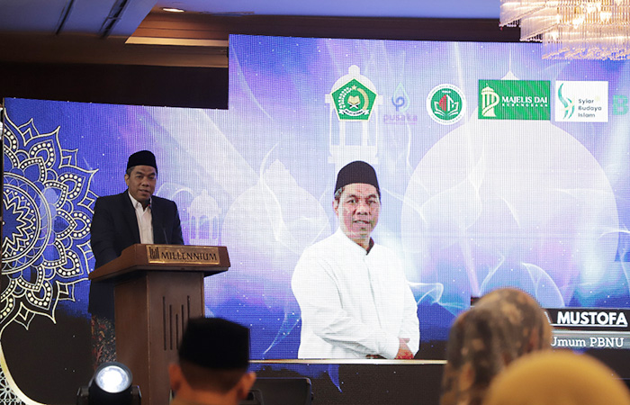 Wakil Ketua Umum PBNU KH. Zulfa Mustofa di Silaturahmi Nasional Pokja Majelis Taklim (2/8). (Foto: Humas Kemenag) - Image