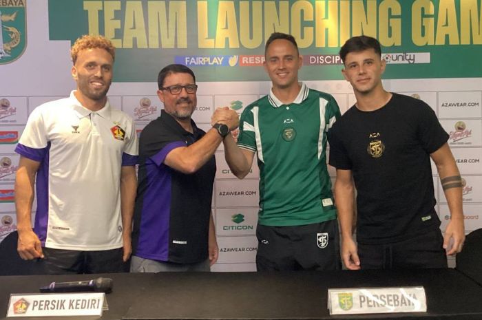 Ze Valente (kiri) jadi pemain kunci Persik Kediri yang mengenal betul kekuatan Persebaya Surabaya yang harus diwaspadai. (Moch. Rizky Pratama Putra/JawaPos.com) - Image