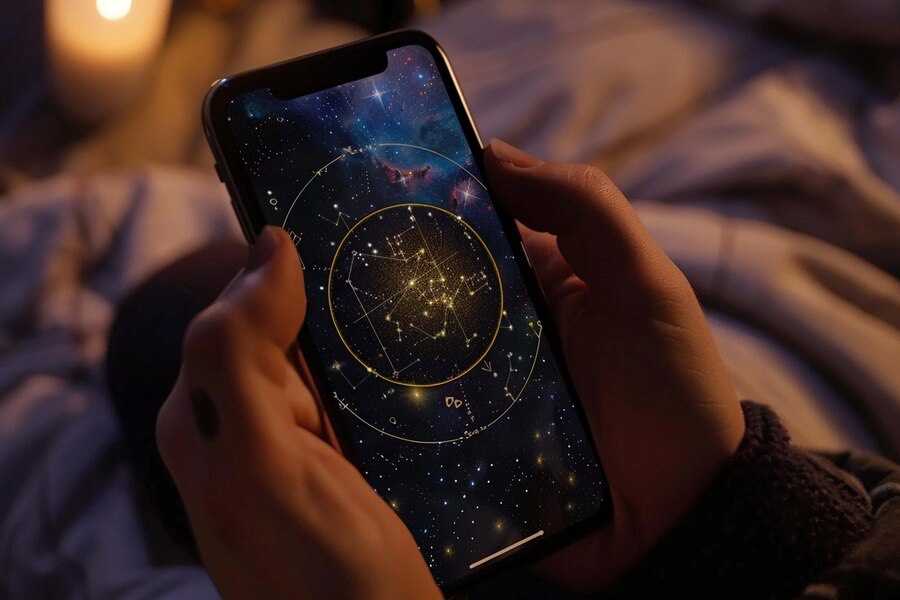 Ilustrasi seseorang yang serang membaca kesehatan melalui zodiak (Aman70/Freepik) - Image