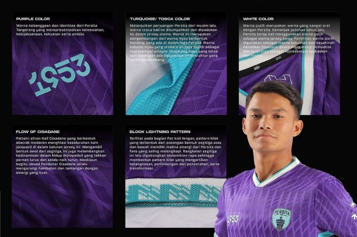 Jersey Persita Tangerang untuk Liga 1 Indonesia 2024/2025 jadi jersey ‘terbaik’ versi netizen. (Persita Tangerang) - Image