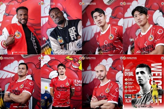 Semen Padang jadi salah satu tim dengan 8 pemain asing yang wajib diwaspadai Persebaya Surabaya. (Instagram/@semenpadangfcid) - Image