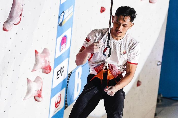 Veddriq Leonardo catatkan sejarah dengan raih medali emas pertama Indonesia di Olimpiade Paris 2024. (Instagram/@timindonesiaofficial) - Image