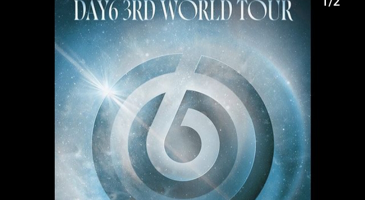 Poster tur dunia band Day6 . Sumber foto: Instagram @day6kilogram - Image