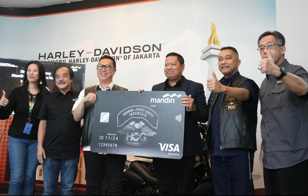 Bank Mandiri menjalin kemitraan strategis bersama HOG Indomobil Jakarta Chapter, komunitas pemilik Harley Davidson (Istimewa) - Image