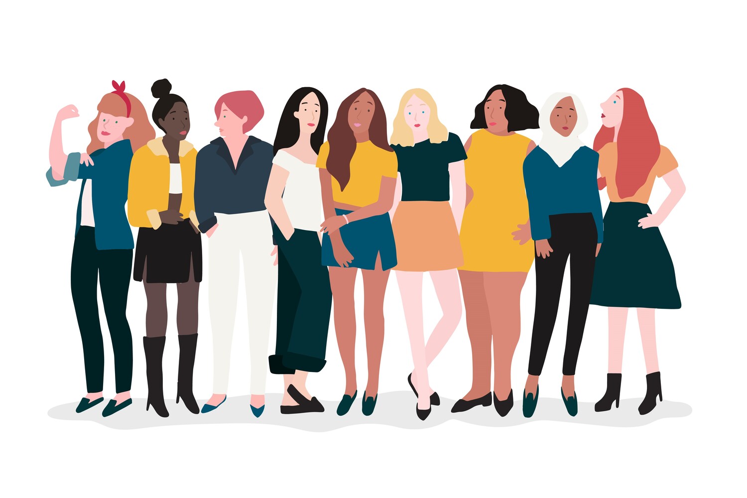 ilustrasi para perempuan. Sumber foto: Freepik - Image