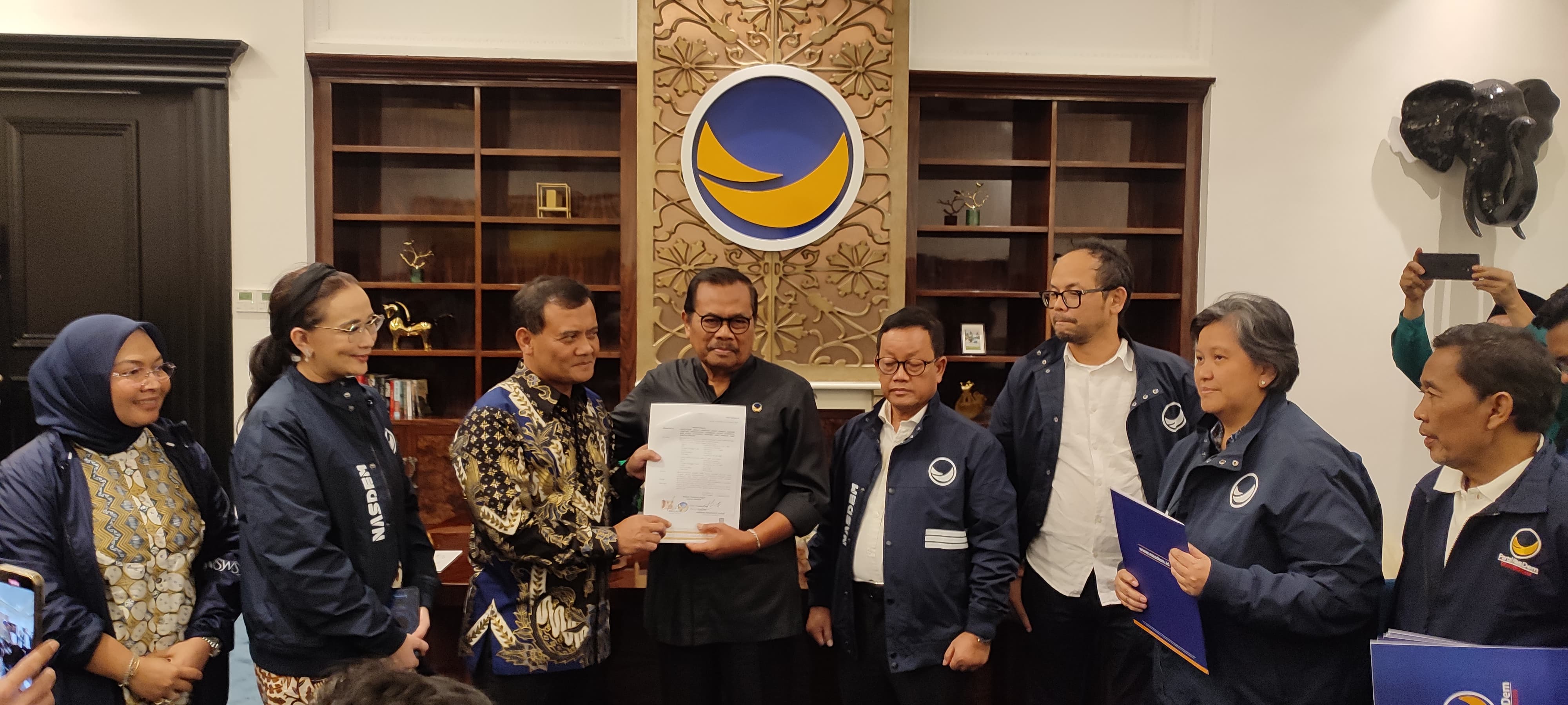 DPP Partai NasDem secara resmi mengusung pasangan Ahmad Luthfi - Kaesang Pangarep sebagai calon gubernur dan wakil gubernur pada Pilkada Jawa Tengah (Jateng) 2024. (Istimewa) - Image