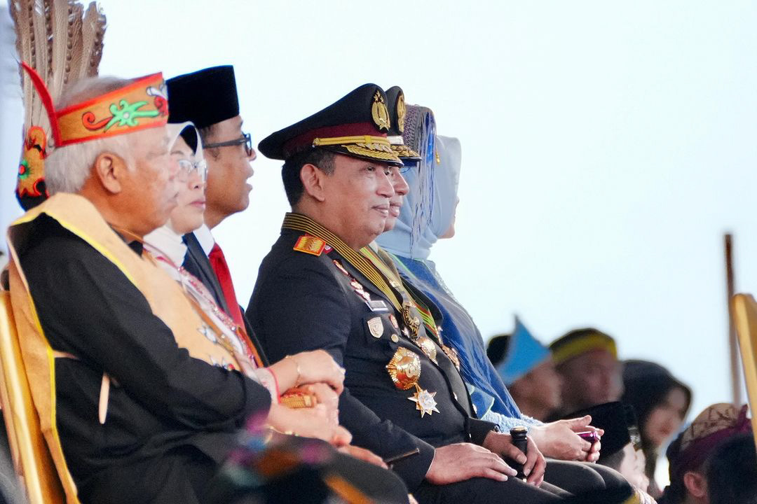 Kapolri Jenderal Listyo Sigit Prabowo saat menghadiri upacara 17 Agustus di IKN. (Setpres) - Image