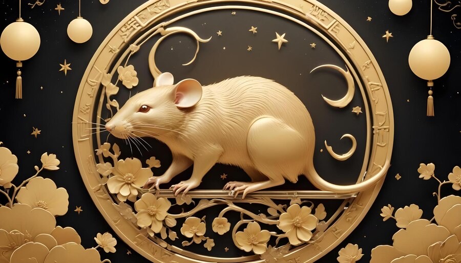 Simbol shio tikus. (Renata.ka/Freepik) - Image