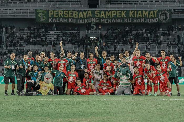 Persebaya Surabaya punya konsistensi menggunakan komposisi skuad termuda di Liga 1 Indonesia. (Instagram/@alfansuaib29) - Image