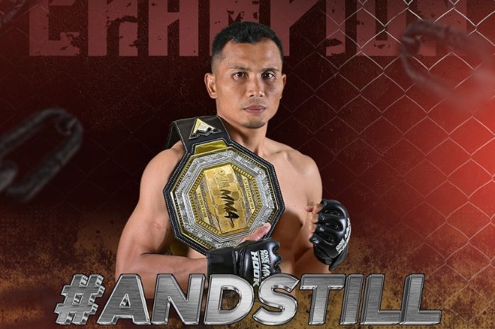 Gugun Gusman atlet MMA Indonesia yang sedang meniti karier menuju Octagon UFC. (Instagram/@oneprideimma) - Image