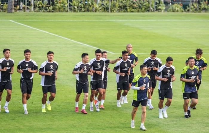 Timnas Indonesia saat latihan. (Asprilla Dwi Adha/Antara) - Image