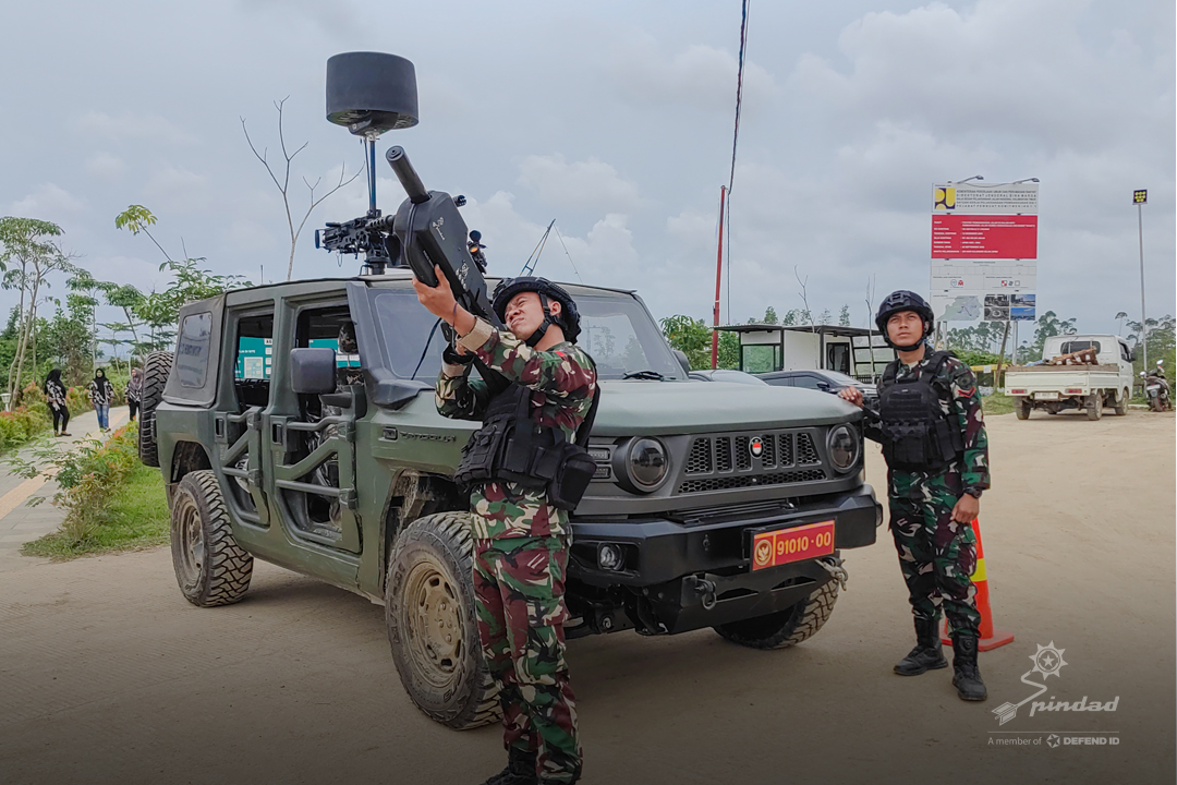 PT Pindad mengembangkan Senjata Pelumpuh Senyap Seri 1 atau SPS-1 Anti Drone. (Pindad) - Image
