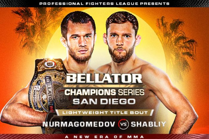 Usman Nurmagomedov siap pertahankan gelarnya menghadapi Alexander Shably di Bellator MMA. (Instagram/@bellatormma) - Image