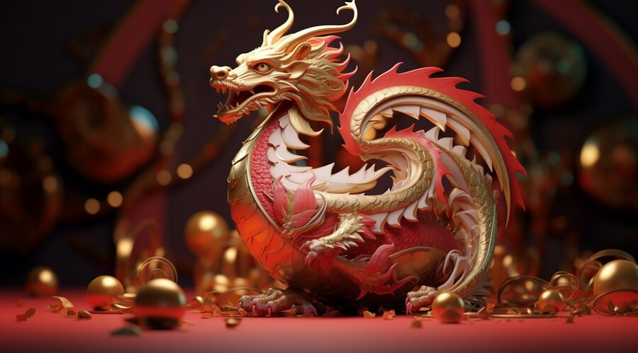 Ilustrasi shio Naga yang termasuk dalam shio yang semakin kaya raya seiring bertambahnya usia. (Freepik) - Image