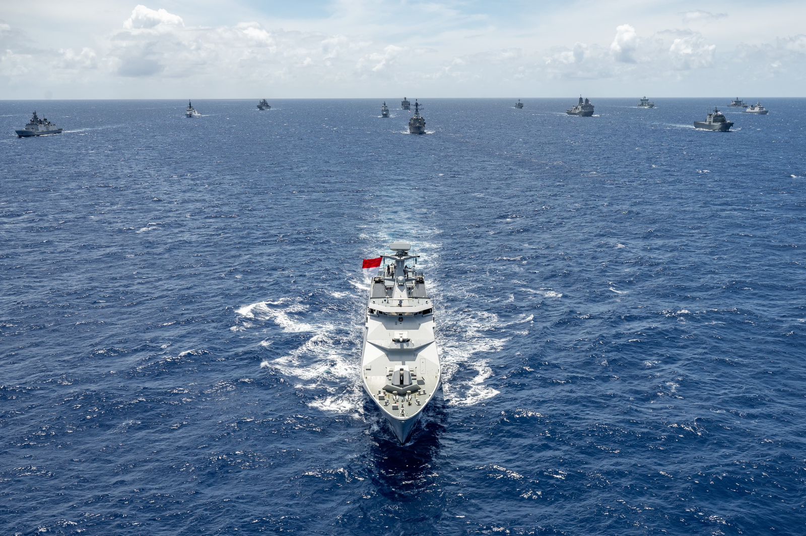 KRI Raden Eddy Martadinata-331 dalam Rimpac 2024 di Hawaii, Amerika Serikat. (Dispenal) - Image